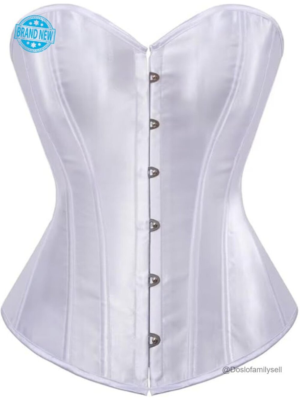 Overbust Corset Top Satin Lace Up Renaissance Bustier Plus Size